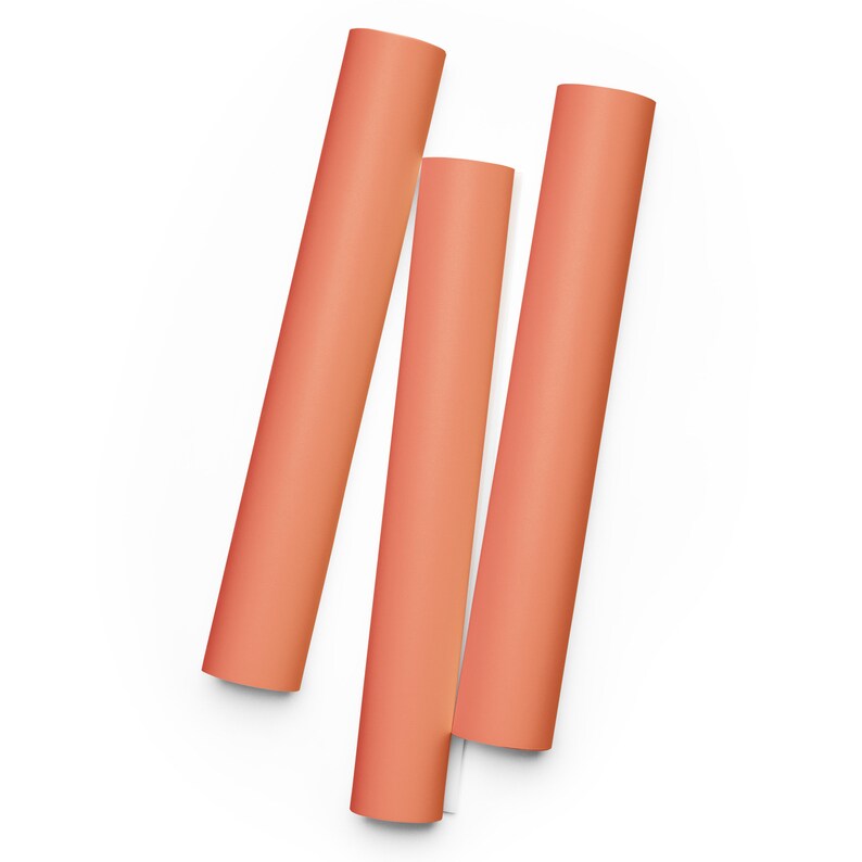 Peach Perfect Wrapping Paper Sheets (3) - Orange Gradient Design | Matte Finish | Chic Gift Wrap for Holidays & Birthdays
