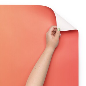 Peach Perfect Wrapping Paper Sheets (3) - Orange Gradient Design | Matte Finish | Chic Gift Wrap for Holidays & Birthdays
