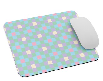 Skurriles Wunderland-Mauspad - kompliziertes gequiltetes Pastell-Fusion-Design | Rutschfeste Gummibasis | Premium Schreibtisch-Accessoire für Arbeit & Gaming