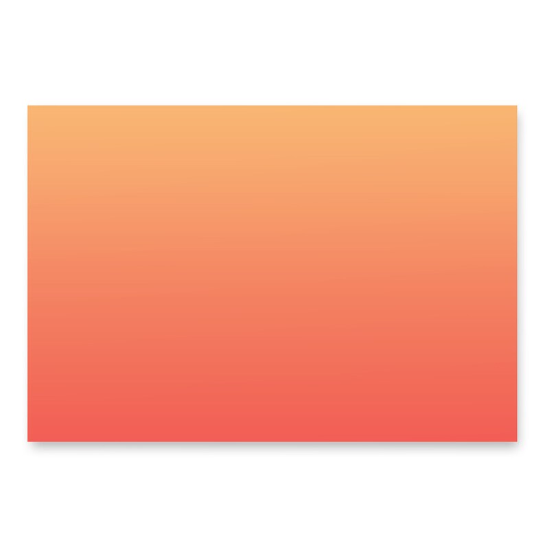 Peach Perfect Wrapping Paper Sheets (3) - Orange Gradient Design | Matte Finish | Chic Gift Wrap for Holidays & Birthdays