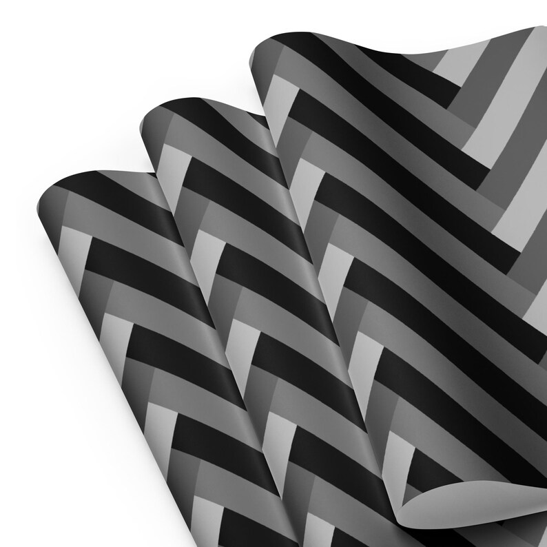 Graphite Gradient Sticker Graphite Gradient Wrapping Paper Sheets (set of 3) - Classic ...