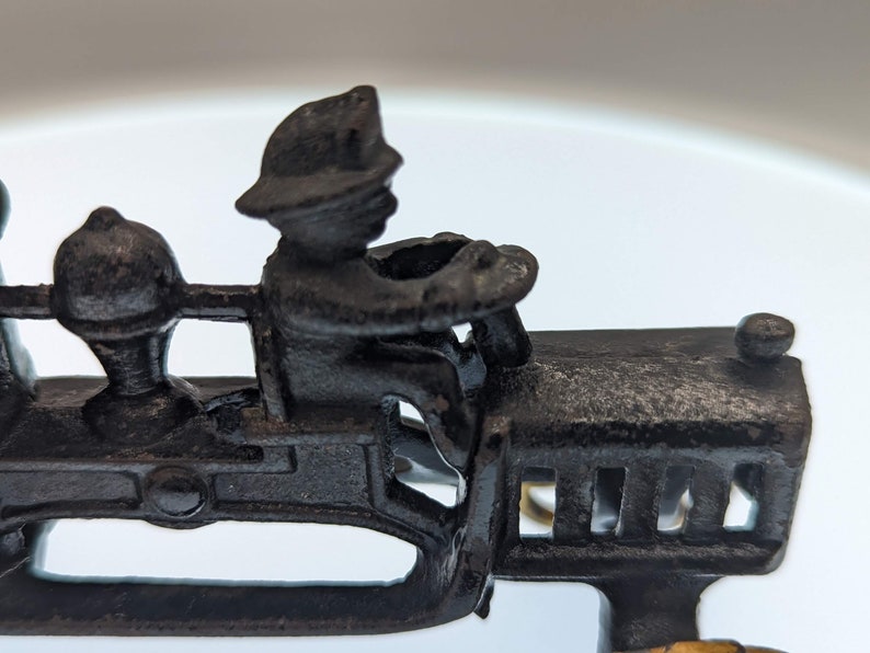 1910s Antique Cast Iron Fire Truck Toy Etsy