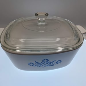 Blaue Kornblume Corning Ware 1 Quart Schüssel mit Deckel