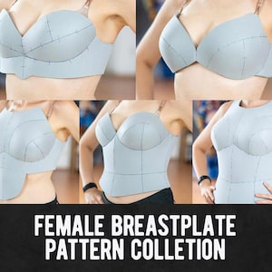 Colección de patrones de corazas de espuma para mujer: 5 diseños diferentes - Descarga digital en PDF
