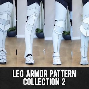 Leg Armor Pattern Collection 2 - 16 Different Designs - Digital Download PDF