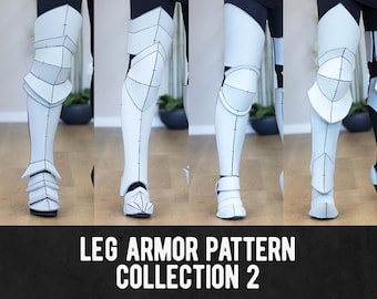 Leg Armor Pattern Collection 2 - 16 Different Designs - Digital Download PDF