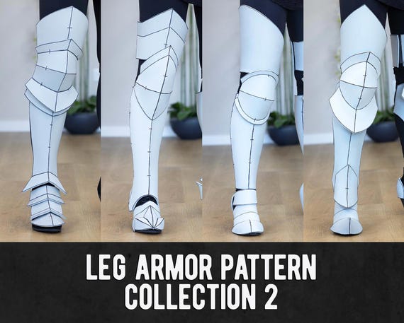 Leg Armor Pattern Collection 2 - 16 Different Designs - Digital Download PDF