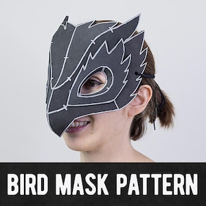 Modello maschera uccello - Download digitale / PDF