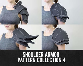 Shoulder Armor Pattern Collection 4 (4 Designs) - Digital Download | PDF