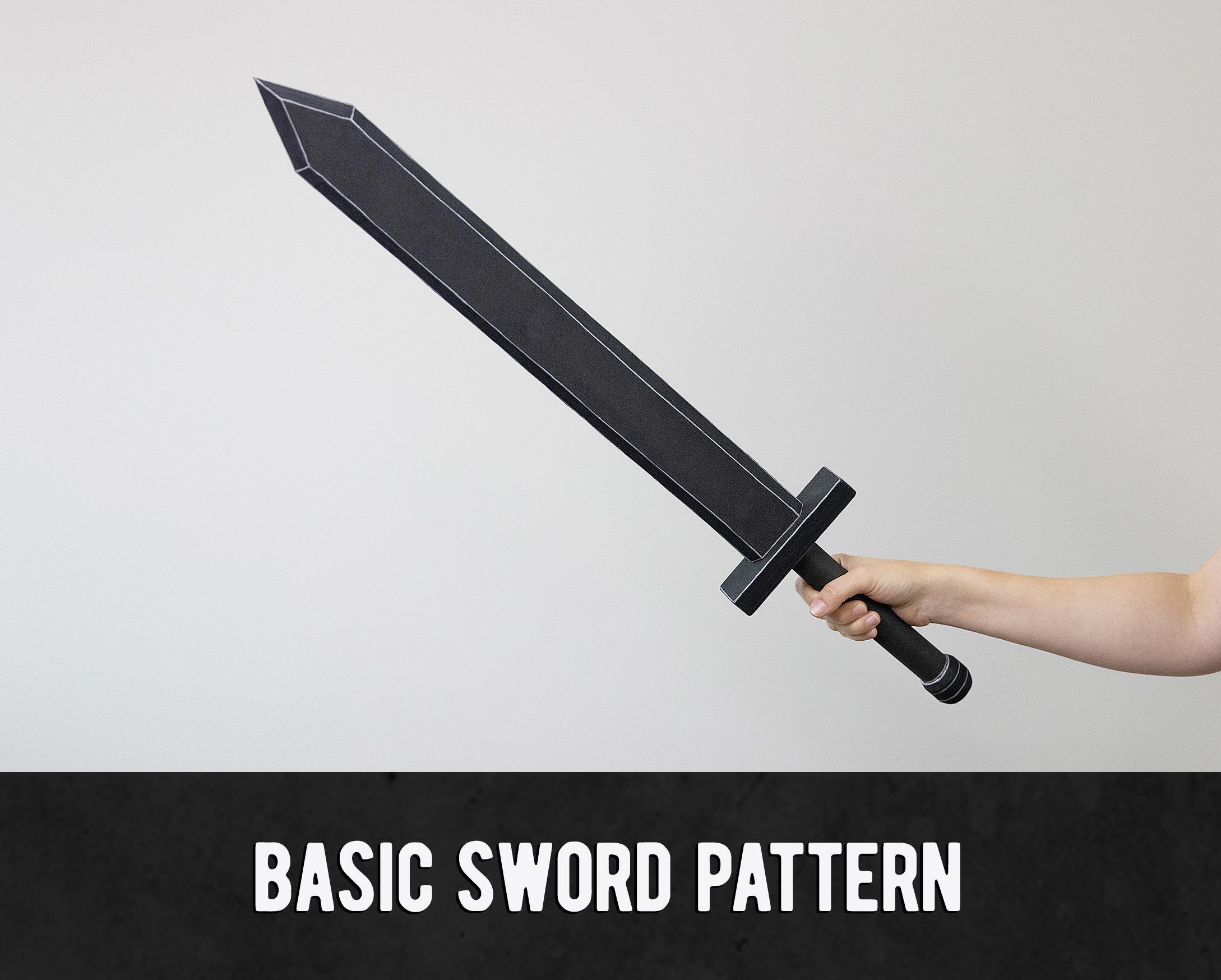 Sw Ord Pattern Basic Foam Sword Pattern - Digital Download | PDF - Etsy