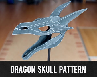 Dragon Skull Pattern - Digital Download | PDF