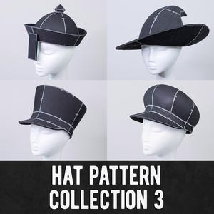 Hat Pattern Collection 3 - 4 Designs - Digital Download PDF