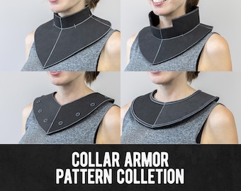 Collar Armor Pattern Collection - 5 Different Designs - Digital Download | PDF