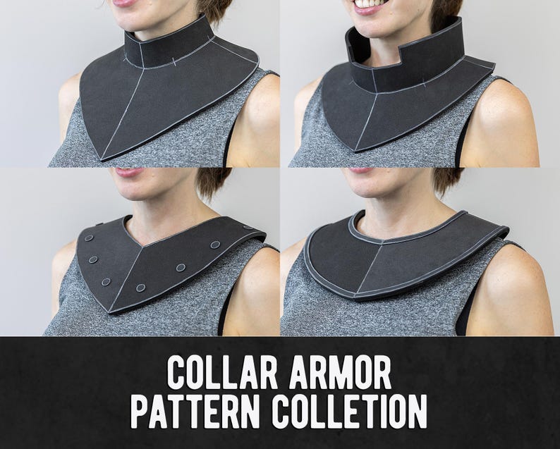 Collar Armor Pattern Collection - 5 Different Designs - Digital ...