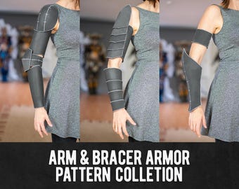 Arm Armor Pattern Collection - 14 Different Designs - Digital Download PDF