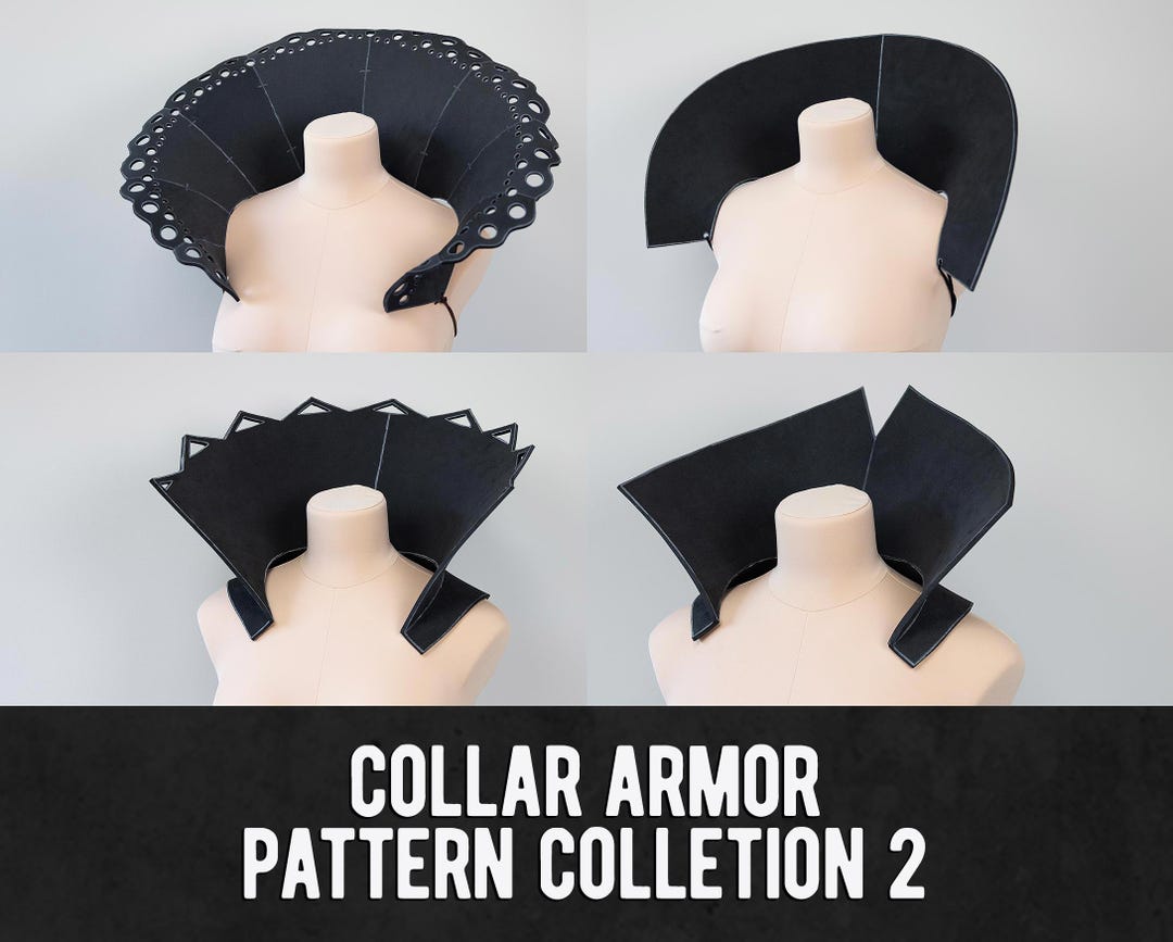 Collar Pattern Collection 2 - 4 Different Designs - Digital Download ...