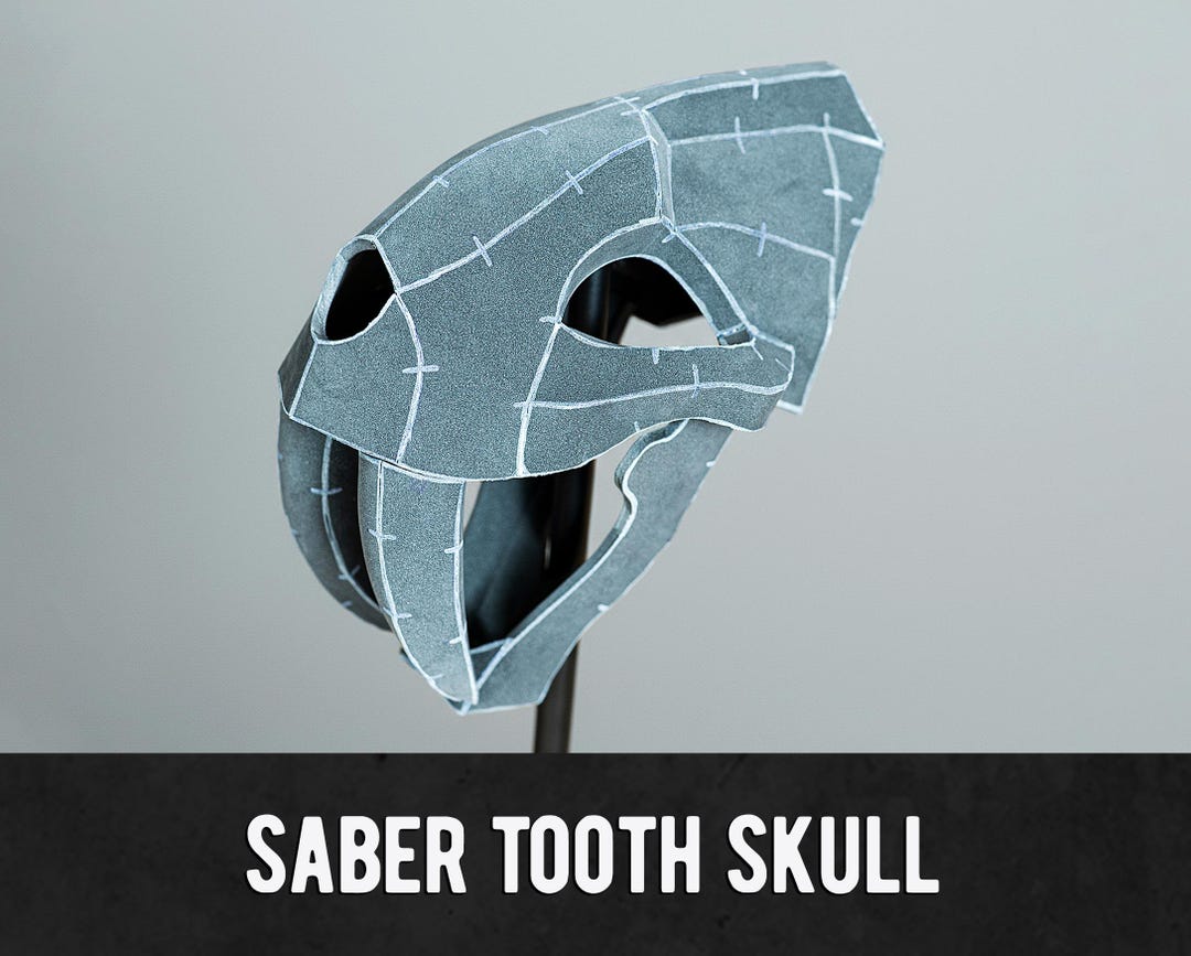 Sabertooth Skull Pattern - Digital Download | PDF - Etsy