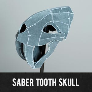 Sabertooth Skull Pattern - Digital Download | PDF