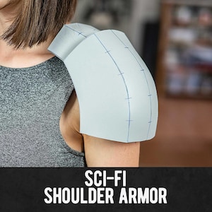 Patrón de armadura de hombros de ciencia ficción - Descarga digital / PDF