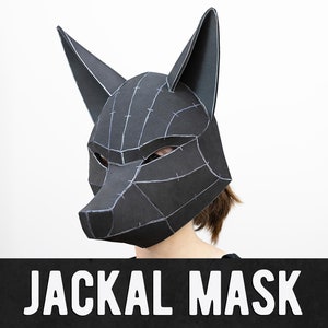 Modello maschera volpe sciacallo - Download digitale / PDF