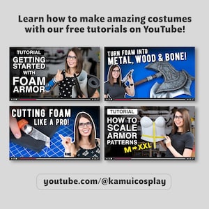 Leg Armor Pattern Collection 2 - 16 Different Designs - Digital Download PDF image 9