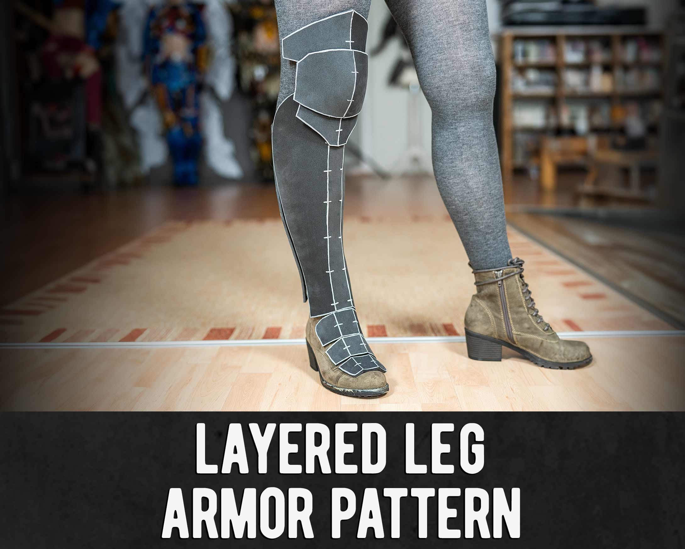 Layered Leg Armor Pattern Digital Download PDF - Etsy