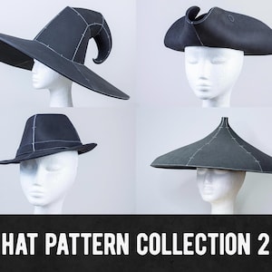 Hat Pattern Collection 2 - 4 Designs - Digital Download PDF