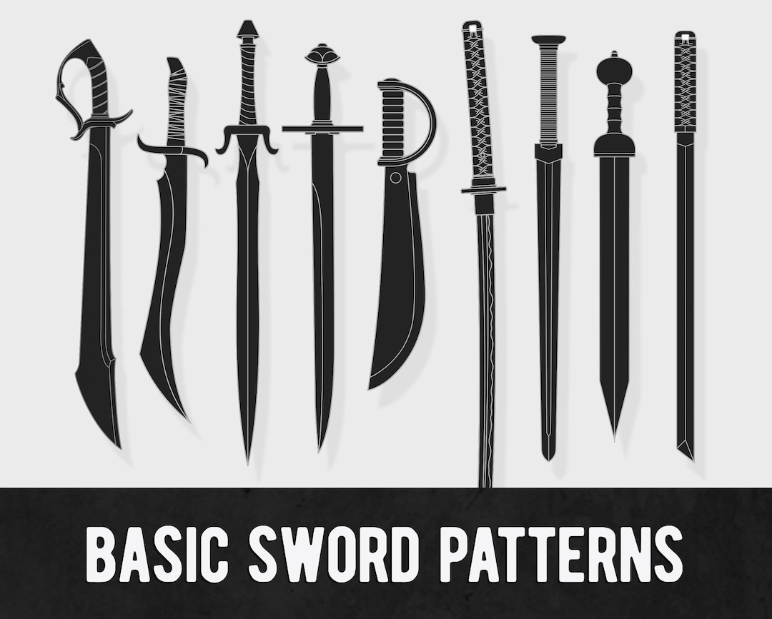 Basic Sword Patterns - 6 Designs - Digital Download | PDF - Etsy