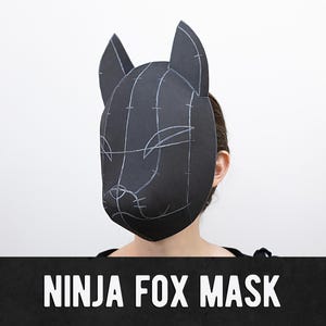 Ninja Fox Mask Pattern - Digital Download | PDF