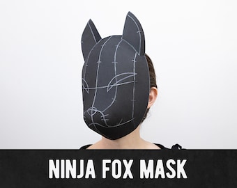 Ninja Fox Mask Pattern - Digital Download | PDF