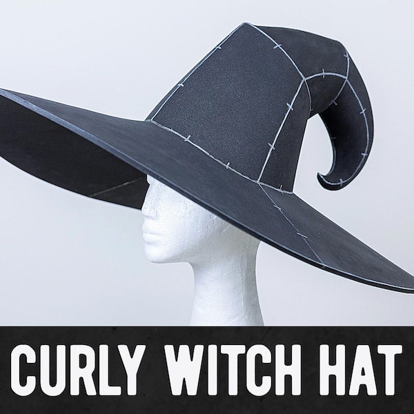 Curvy Witch Hat Pattern - Digital Download | PDF