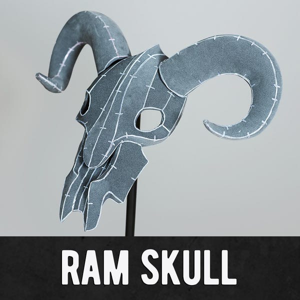 Ram Skull + Horn Pattern - Digital Download | PDF