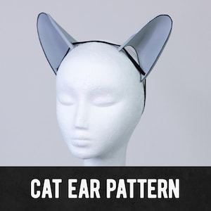 Motif en mousse pour oreilles de chat - Téléchargement numérique | PDF