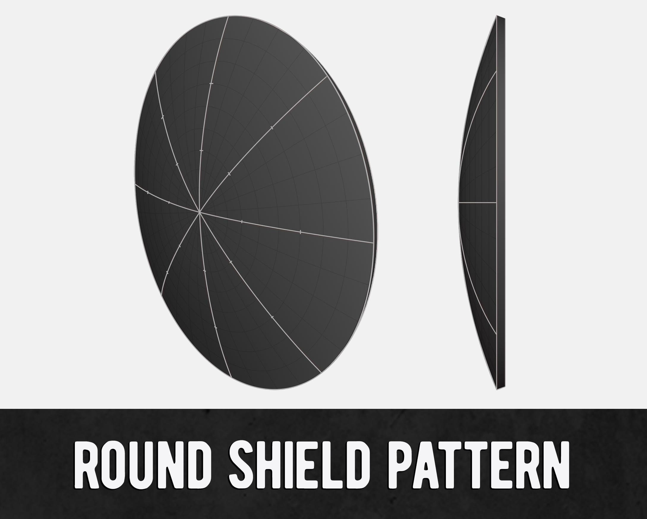 Round Shield Foam Pattern Digital Download PDF - Etsy