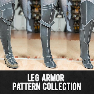 Leg Armor Pattern Collection - 14 Different Designs - Digital Download PDF