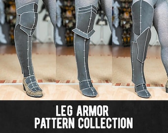 Leg Armor Pattern Collection - 14 Different Designs - Digital Download PDF