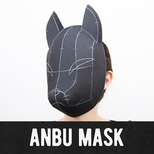 Wzór maski lisa Anbu – do pobrania w wersji cyfrowej | PDF