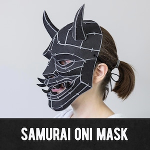 Samurai Oni Mask Pattern - Digital Download | PDF
