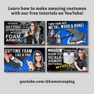 Helm EVA Foam Cosplay Muster Sammlung - 5 Verschiedene Designs - Digitaler Download PDF Bild 12