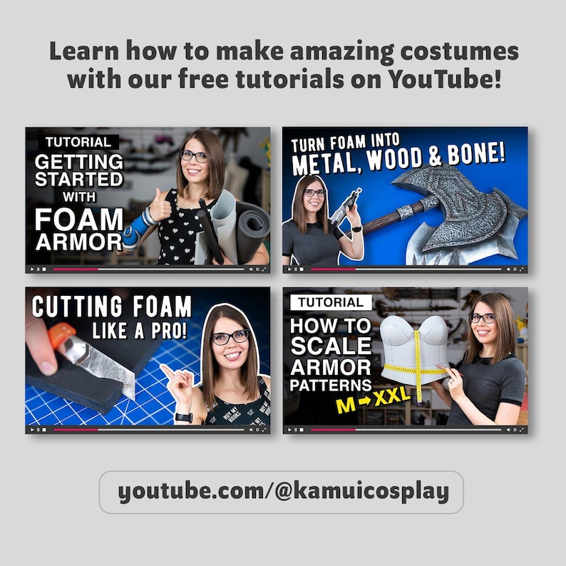 Helm EVA Foam Cosplay Muster Sammlung - 5 Verschiedene Designs - Digitaler Download PDF Bild 12