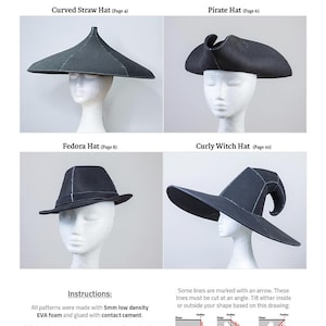 Hat Pattern Collection 2 - 4 Designs - Digital Download PDF - Etsy