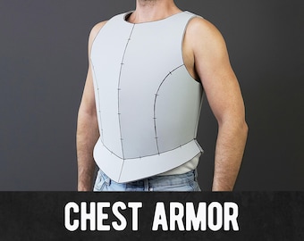 Chest Armor Medieval Knight Male Breastplate Digital Pattern - Download I PDF