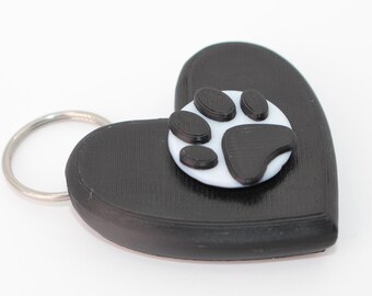 Personalized paw fidget spinner, sensory keychain