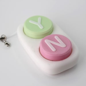 Yes/no fidget clicker - Multiple keyboard switches, customizable