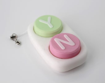 Yes/no fidget clicker - Multiple keyboard switches, customizable