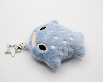 Whale shark plush keychain