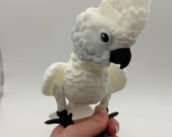 Articulated Umbrella Cockatoo Flexi Figure