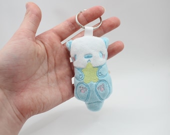 Pastel otter plush keychain