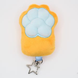 Mochi paw plush keychain