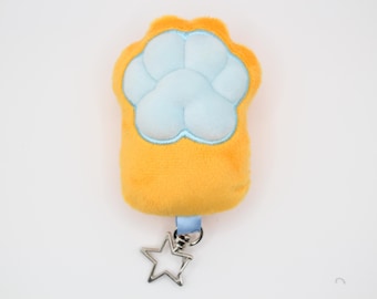 CUSTOM mochi paw plush keychain